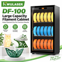 Armoire de séchage à faible humidité pour filament d'imprimante 3D, boîte de rangement pour filament avec tamis moléculaire et orifices d'alimentation directe pour PLA, PETG, ABS, TPU, Nylon