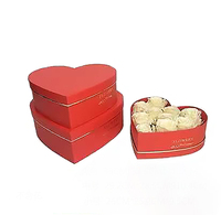 Boîtes à fleurs en forme de cœur recyclables de luxe, boîtes rigides en forme de cœur pour chocolats, bijoux, cadeaux, roses