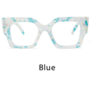 Gafas cuadradas Retro para ordenador, Material de PC con bisagra de resorte de colores, Monturas ópticas antiluz azul - Product Image 5