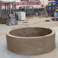 Machine à former des briques circulaires pour puits en béton d'un mètre de diamètre