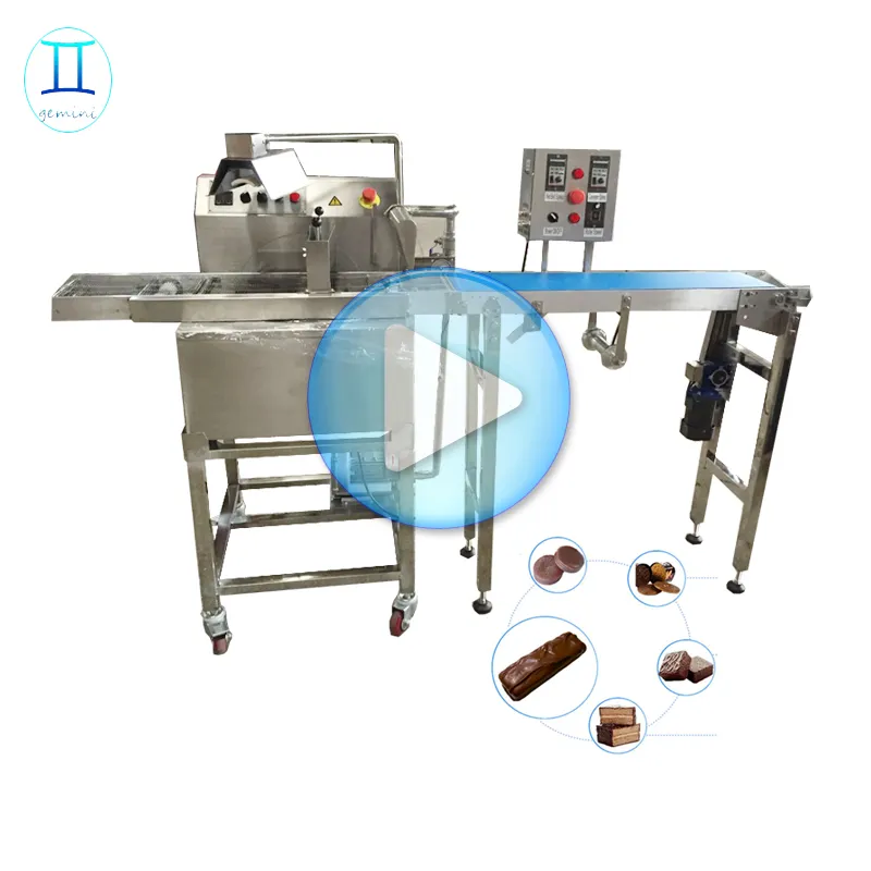 Máquina de recubrimiento de Chocolate, máquina automática de recubrimiento de bolas de Chocolate