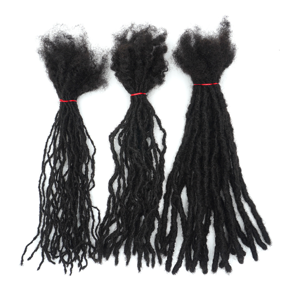 KAMA Wholesale 100% Brazilian Remy Human Hair Full Handmade Crochet Microlocs Sister Locs Extensions Interlocking Locs Detail Section 7