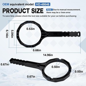 Clé de pompe à carburant pour moto Harley Davidson HD 48646 pour les modèles Touring Electra Street - Product Image 2