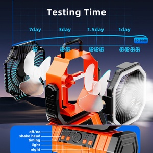 Fashion 20000mAh Portable Outdoor Fan Automatic Rotation LED Lithium Battery Rechargeable Camping Fan <b>Smart</b> Table Fan - Product Image 5