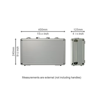 Étui en aluminium portable, étanche, antichoc et anti-poussière avec insert en mousse, OEM, de haute qualité, durable, étui de transport professionnel pour outils