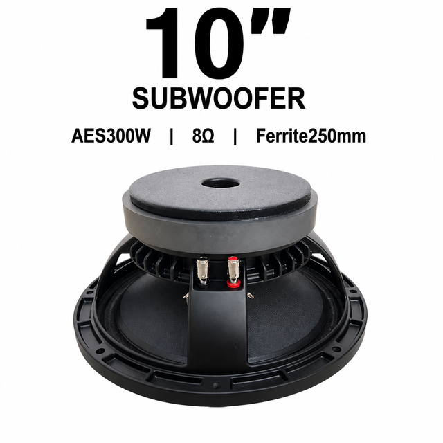 Professional 10 Inch Mid Bass Speaker Driver 300W AES High Sensitivity Woofer Copper Voice Coil for Full Range System