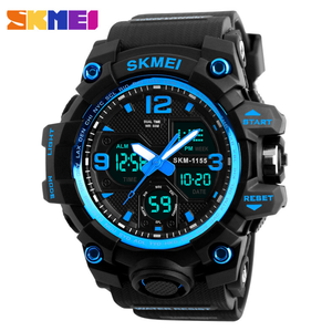 Reloj Deportivo Digital Analógico DFS07, Resistente al Agua, Luminoso, con Alarma, Económico, Color Negro para Hombre - Product Image 4