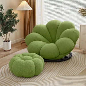 <span class=keywords><strong>เก้าอี้</strong></span>โซฟาเดี่ยวสีครีมแบบมีพนักพิง สำหรับอพาร์ทเมนต์ขนาดเล็ก สไตล์โมเดิร์น เหมาะสำหรับห้องนอน ห้องนั่งเล่น ระเบียง ใช้พักผ่อนสบายๆ ดีไซน์แบบ <span class=keywords><strong>Lazyboy</strong></span> - Product Image 2