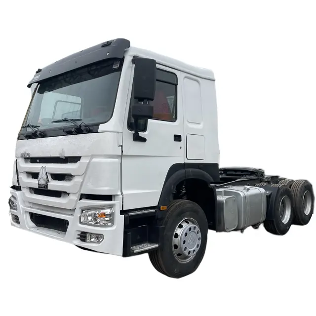 RHD LHD 시노트럭 HOWO 수동 디젤 사용 howo 하나의 슬리퍼 380/420HP 트랙터 트럭