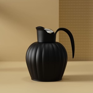 Carafe thermique de luxe en acier inoxydable cannelé avec poignée - Pichet <span class=keywords><strong>isotherme</strong></span> <span class=keywords><strong>à</strong></span> double paroi sous vide pour <span class=keywords><strong>café</strong></span>, thé, eau - Product Image 6