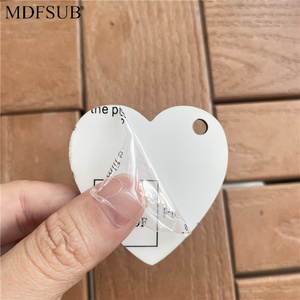 MDFSUB Llaveros de MDF para Sublimación, Personalizables, de una Sola Cara, 3mm de Grosor, con Anillas - Product Image 3