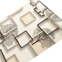 Auto-adhésif hôtel décoration pvc art 5d papier peint