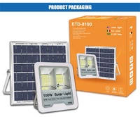 NUEVA LUZ SOLAR DE INUNDACIÓN 2021 DE 100W 200W 300W CON ALTO BRILLO