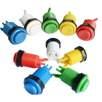Boutons poussoirs en plastique de style américain, micro-interrupteurs, trou de montage de 28 mm, alimentés par piles, pièces pour jeux à monnayeur, pour usage prolongé