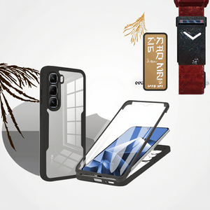 360 đầy đủ cơ thể trong suốt TPU bảo vệ màn hình trường hợp đối với Infinix Hot 60 Pro + <span class=keywords><strong>4</strong></span> gam/x6886 chống sốc điện thoại bìa trong túi OPP - Product Image 2