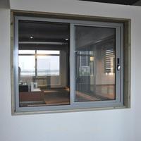 Portes coulissantes en aluminium à double vitrage au design moderne Fenêtres pour l'extérieur avec surface finie