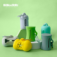 Sacs à déchets pour chiens en silicone étanches avec logo personnalisé de luxe Porte-sac à crottes crottes