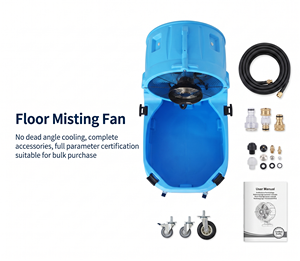 Industrial Commercial Outdoor Portable Mobile Spray Fan, 580W High-power Large Air Cooler - Product Image 1