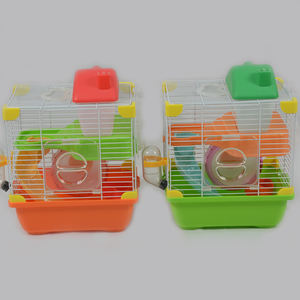 Gabbie per criceti del castello di piccoli animali portatili all'aperto di plastica del filo di ferro - Product Image 4