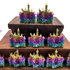Vente en gros de minerai de bismuth arc-en-ciel naturel minerai métallique château de bismuth ornements de cristal château à vendre - Product Image 4