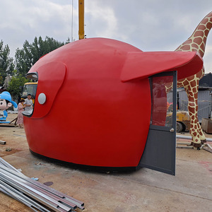 Custom FRP Giant Motorcycle Helmet Booth - Novelty <strong>Food</strong> Stall/Kiosk for Cafe, Hot Dog <strong>Stand</strong> - Weatherproof Design. - Product Image 5
