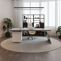 Armoire de bureau moderne et légère de luxe Bureau d'ordinateur Bureau d'angle pour la maison Bureau d'ordinateur Bibliothèque Seau Cabinet Tables de travail