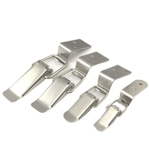 Stainless Steel Curved Hook And Buckle 90 Degree <b>Lock</b> For Toolbox Furniture Industrial Design Durable Metal Box <b>Lock</b> - Product Image 2
