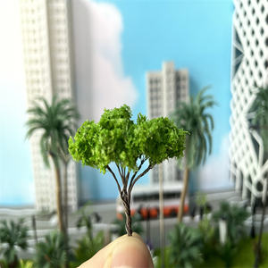 20 pcs/<span class=keywords><strong>Lot</strong></span> 1/1000 Échelle Fil GreenTree Modèle pour Ho Train Rail Disposition Diorama Bâtiment - Product Image 4