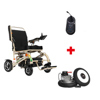 Kit de moteur à engrenages pour fauteuil roulant électrique 24V Pneu 10 ''avec anti-basculement Contrôleur de poignée de manette de moteur de roue 250W Boîtier de commande