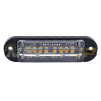 Feux de signalisation d'urgence à LED haute luminosité 12V 24V, feux stroboscopiques à LED pour montage en surface de voiture, feux stroboscopiques à LED pour calandre, SAE R65 CE IP67