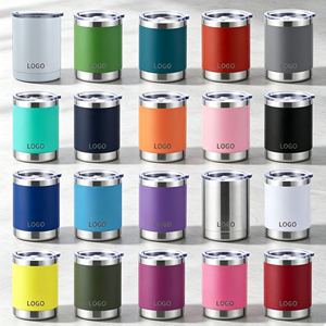 Gobelet isotherme pour voiture en acier inoxydable 10 oz, intérieur SUS304, logo personnalisé, doublure emboutie, double paroi sous vide, tasse à café - Product Image 1