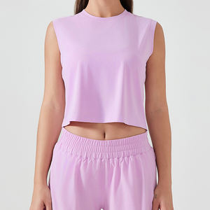 Chaleco Deportivo Holgado y Transpirable de Verano para Mujer, Top de Yoga sin Mangas de Seda Helada de Secado Rápido - Product Image 1