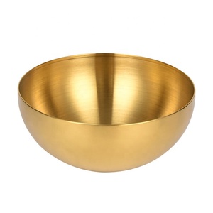 Bol <span class=keywords><strong>Ramen</strong></span> multifonctionnel en acier inoxydable doré 201 cuisine haute capacité Restaurant Maison Salade Fruits Riz Bols - Product Image 6