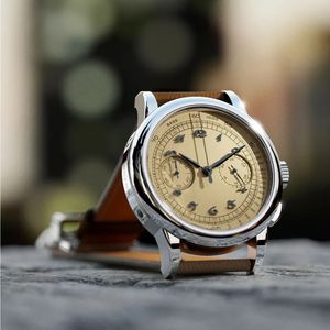 Montre multifonction en acier inoxydable personnalisée de 39 mm, équipée d'un mouvement <span class=keywords><strong>Seiko</strong></span> <span class=keywords><strong>VK64</strong></span>, affichage des secondes, chronographe à quartz - Product Image 4