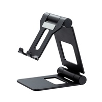 Support de téléphone portable universel pliable et réglable en alliage d'aluminium et silicone, antidérapant, portable, pour tablette de bureau