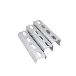 Perfil de Acero en C Xinwanmao 41, Conector de Cuatro Orificios, Accesorios Fotovoltaicos, Galvanizado en Caliente - Product Image 1