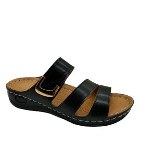 Venta al por mayor de sandalias de estilo europeo de fondo plano de las mujeres de Primavera de moda de tendencia forro de malla Casual todo-fósforo prendas de vestir exteriores para las vacaciones - Product Image 3