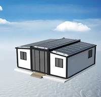 Modulaire 40ft 20ft Préfabriqué 2-3 Bedroom Tiny Mobile Home Portable Extensible Container House Model for Hotel or Office Use