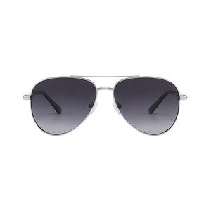 Gafas de Sol de Piloto Unisex, Montura Plateada, Lentes Degradadas, 100% Protección UV, Estilo para Exteriores para Adultos - Product Image 1