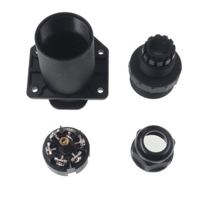7 Pin Waterproof Trailer Socket 6-24 Volts RV Electrical Connector Black <b>Plug</b> <b>Adapter</b> - Product Image 4
