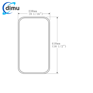 Rétroviseur universel 100 % neuf, grand <span class=keywords><strong>champ</strong></span> <span class=keywords><strong>de</strong></span> <span class=keywords><strong>vision</strong></span>, résistant aux chocs, 418*230MM, pour camion lourd FAW JieFang - Product Image 4