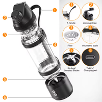 Mélangeur portable USB 240W pour shakes et smoothies 700ml 12V presse-agrumes électrique Mini mélangeur portable Mélangeurs de fruits 6000mAh BLENDER
