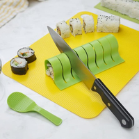 Kit de fabrication de sushi DIY Rouleau à sushi en silicone pour un rouleau de sushi parfait Kit de fabrication de sushi Tube à pousser pour sushi Tube à sushi