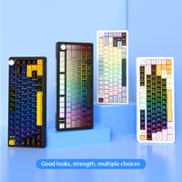 Clavier mécanique LDON LX83, nouveau, USB Type-C sans fil, triple mode, RGB, pour bureau, ordinateur, jeux, périphérique, esports