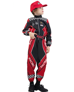 Costumi da Pilota da Corsa per Bambini con Cappello per Halloween e Spettacoli - Materiale in Poliestere Stile Urbano - Product Image 2