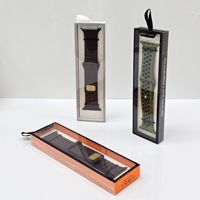 Vendita al dettaglio di moda per Apple Watch band Packaging scatola di carta in Nylon milano Silicone orologio cinturino trasparente finestra Card scatola di imballaggio di carta