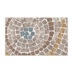 Tapis de zone rectangulaire à motif géométrique rétro, antidérapant et épaissi, pour canapé, table basse, salon et chambre à coucher - Product Image 2