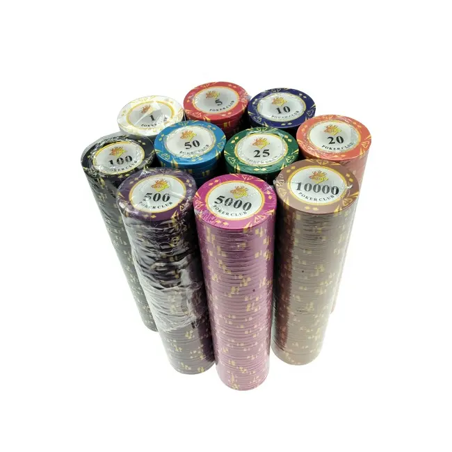 Bán Sỉ Chip Poker Kim Cương 14G Tùy Chỉnh Chip Giải Đấu Đất Sét Tổng Hợp Có Nhãn Dán Số Nhà Sản Xuất Cho Máy Đánh Bạc