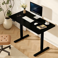 Bureau de travail et d'étude ergonomique à hauteur réglable au design moderne, bureau de jeu pour ordinateur, idéal pour le télétravail