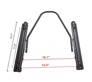 YLD Sedili da Corsa Universali in Camoscio Rosso e Blu, Personalizzabili, per Auto Modificate - Product Image 5